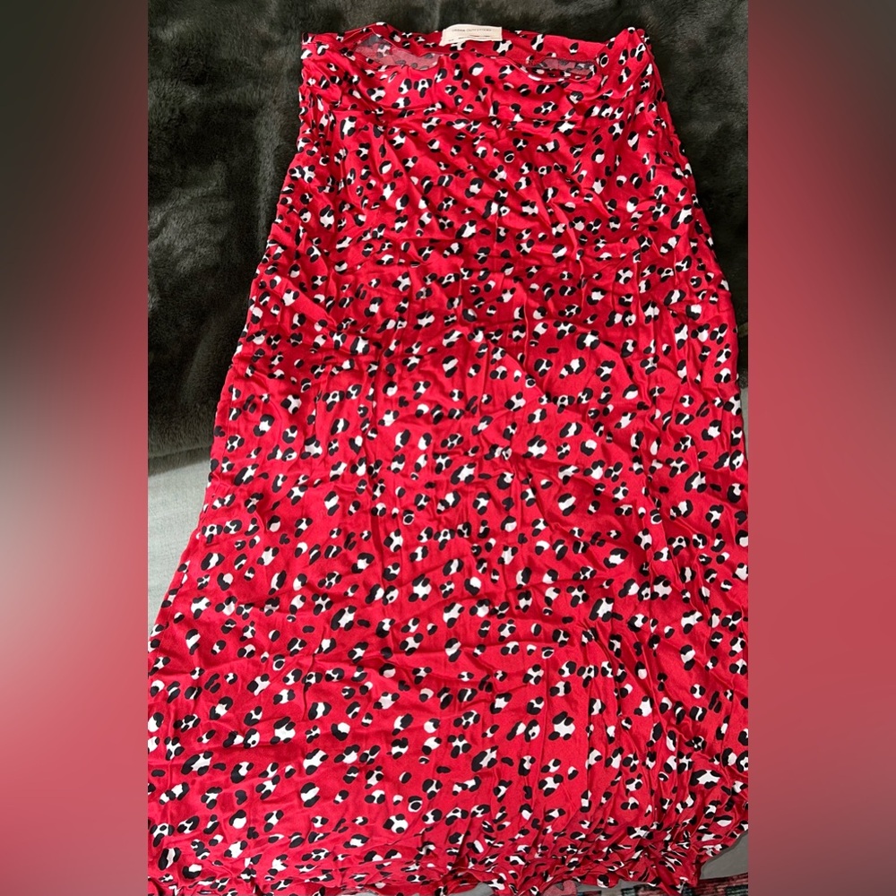 Urban Outfitters silk slip midi skirt
